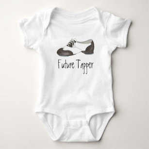 Future Tapper Tap Dance Teacher Shoe Shoes Dancer Baby Bodysuit