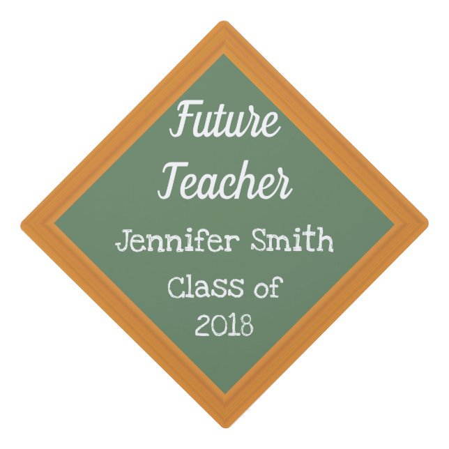 Future Teacher Graduation Cap Topper (Front)