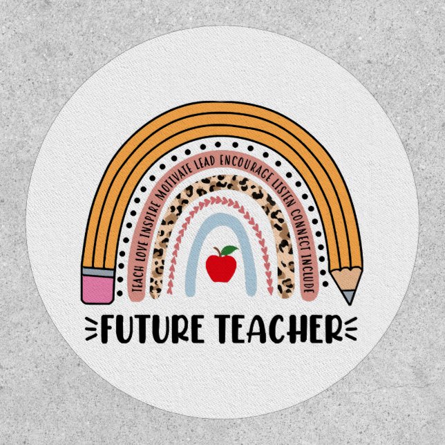 Future Teacher, Teacher In Progress, 1st Grade Tea Patch (Front)