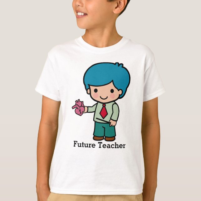Future Teacher with heart T-Shirt (Front)