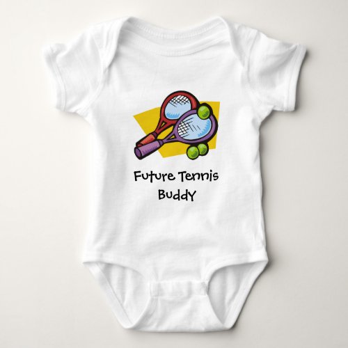 Future Tennis Buddy Baby Bodysuit