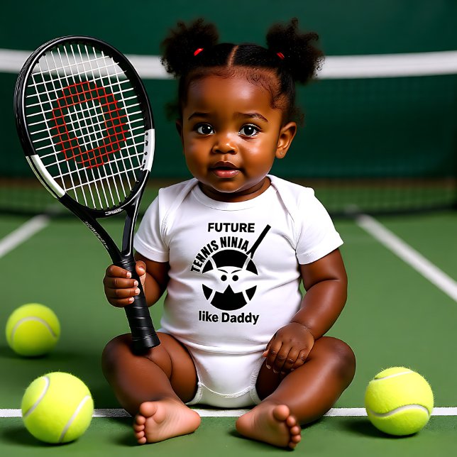 🎾 Future Tennis ninja! [like Daddy] Baby Bodysuit (🎾 Future Tennis ninja! [like Daddy] Baby Bodysuit)