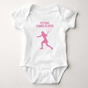 Future tennis player cute baby bodysuit for girl