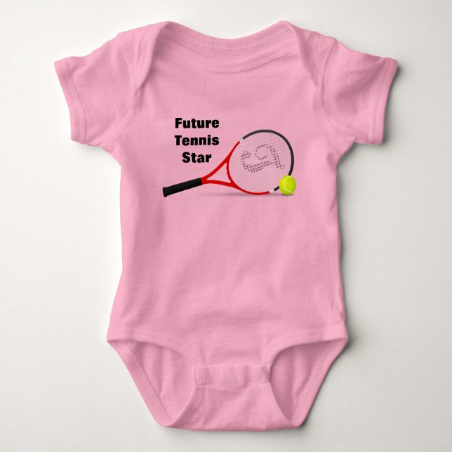 Future Tennis Star Baby Bodysuit (Front)