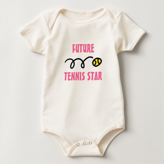 Future tennis star baby outfit cute bodysuit