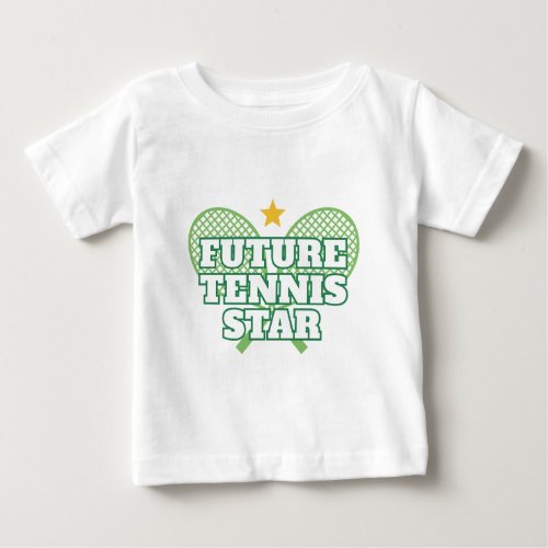Future tennis star design baby T_Shirt