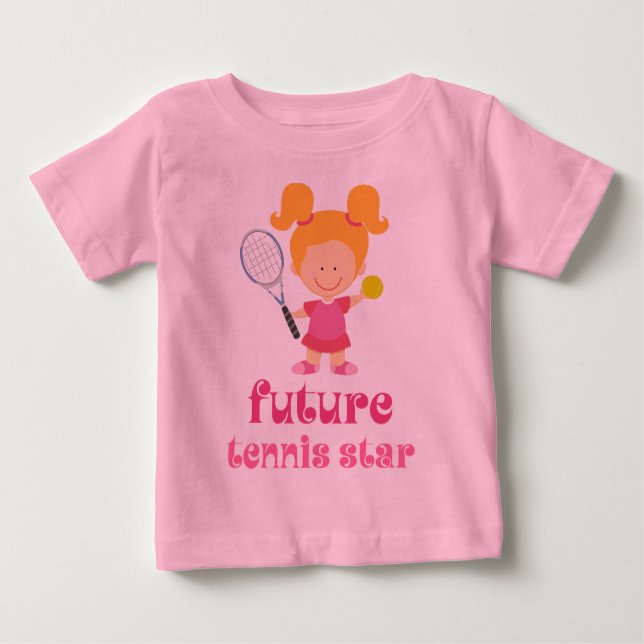 Future Tennis Star (Player) Baby T-Shirt (Front)
