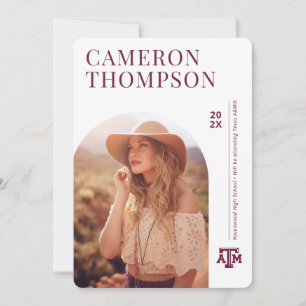 Future Texas A&M Grad   Photo Arch Invitation
