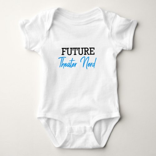 Future Theater Nerd Blue Baby Bodysuit