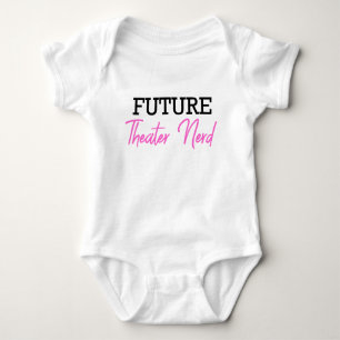 Future Theater Nerd Pink Baby Bodysuit