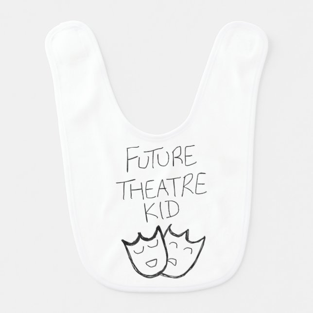 Future Theatre Kid baby bib (Front)
