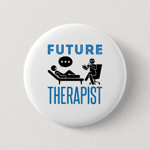 Future Therapist Psychologist Mental Health Button