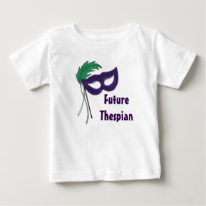 Future Thespian Purple Drama Masquerade Mask Baby T-Shirt