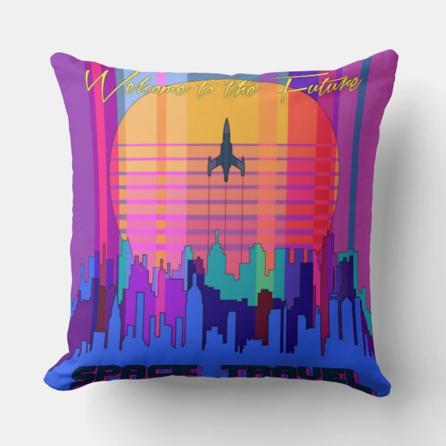 Future Throw Pillow (Front)
