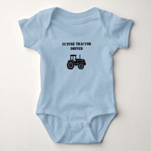 Future Tractor Driver Baby Bodysuit 