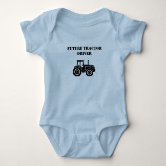 Future Tractor Driver Baby Bodysuit 