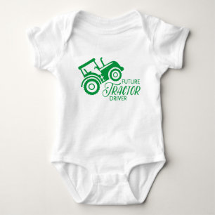 Future Tractor Driver Baby Bodysuit