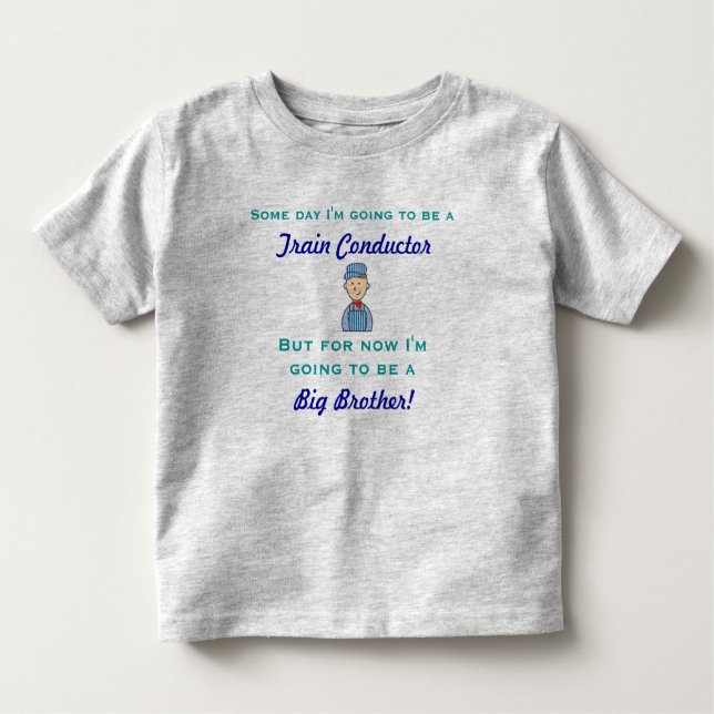 Future Train Conductor Big Brother Shirt (Front)