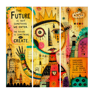 Future - Trendy Inspirations 3-36x12 each Triptych