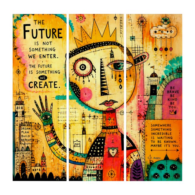 Future - Trendy Inspirations 3-36x12 each Triptych (Front)