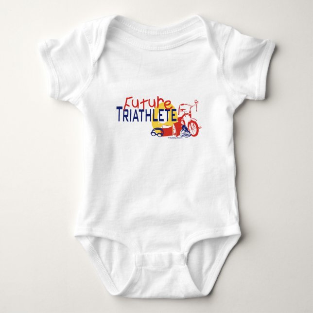 Future Triathlete Baby Bodysuit (Front)