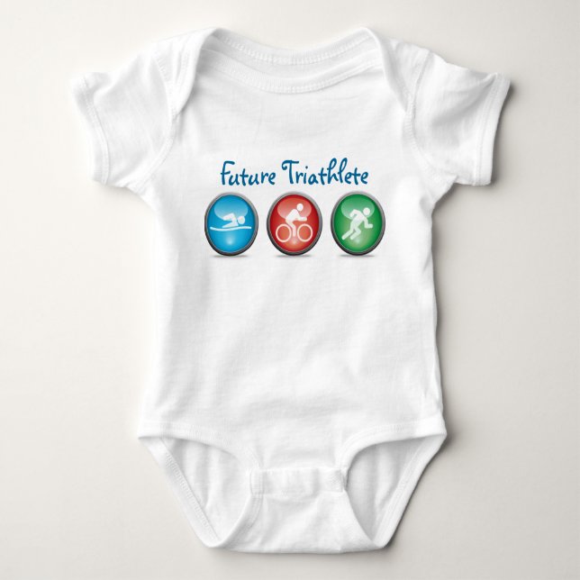 Future Triathlete Baby Boy Shirt :: 01 (Front)