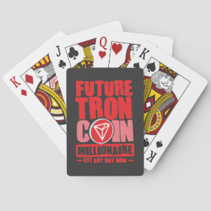 Future TRON Coin Millionaire Poker Cards