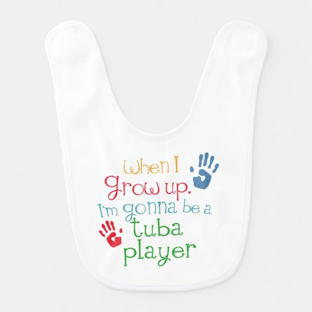 Future tuba Player Baby Bib (Front)
