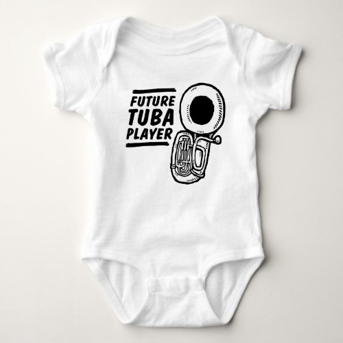 Future Tuba Player Baby Bodysuit