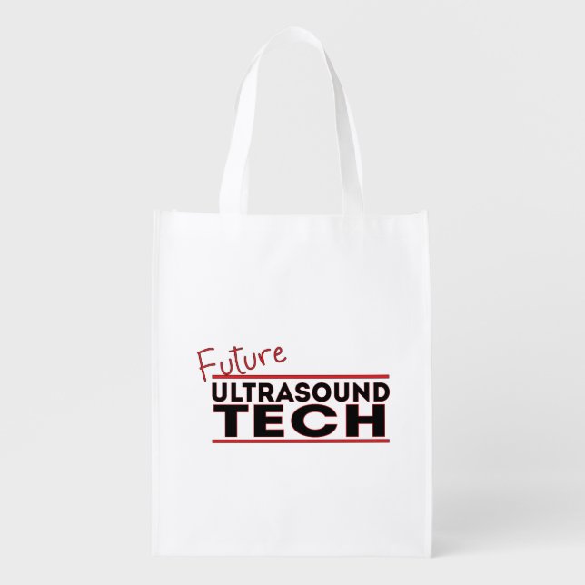 Future Ultrasound Tech Grocery Bag (Front)