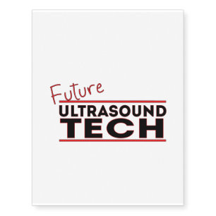 Future Ultrasound Tech Temporary Tattoos