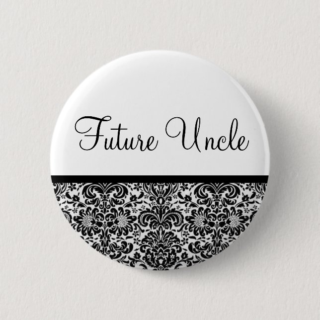 Future Uncle Pinback Button (Front)