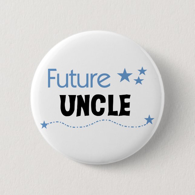 Future Uncle Pinback Button (Front)