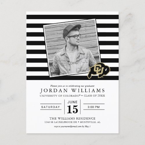 Future University of Colorado Graduate Announcement Postcard