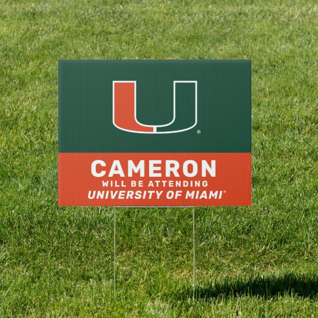 Future University of Miami Graduate Sign (Insitu)