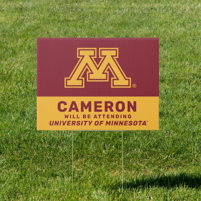 Future University of Minnesota Graduate Sign (Insitu)