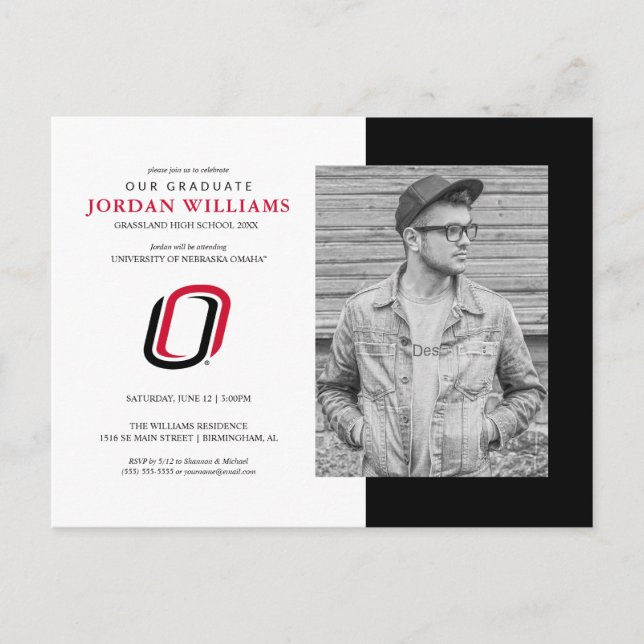 Future UNO Mavericks Graduate Announcement Postcard (Front)