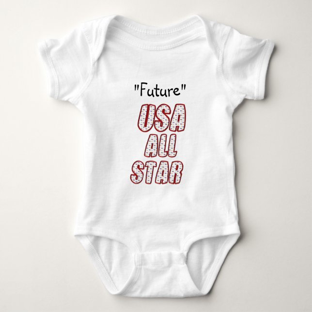 Future USA All-Star Baby Baby Bodysuit (Front)