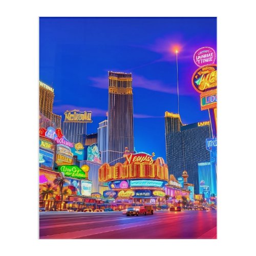 Future Vegas Strip 5  Acrylic Print