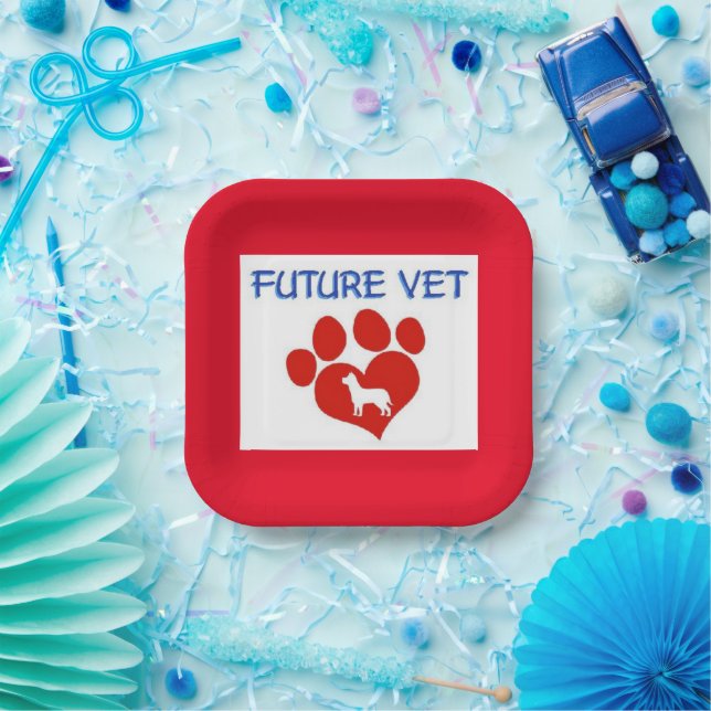 Future Vet - Dog Paper Plates (Party)