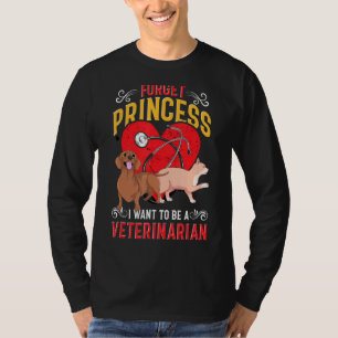 Future Veterinarian Animal  Girls Women Vet Tech V T-Shirt