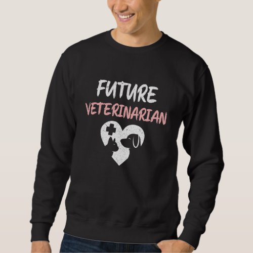 Future Veterinarian Animal Lover Pet Doctor Dvm Ou Sweatshirt