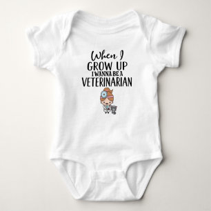Future Veterinarian Baby Girl Baby Bodysuit