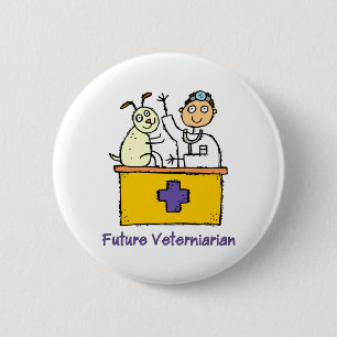 Future Veterinarian - Boy Pinback Button