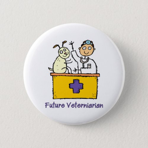 Future Veterinarian _ Boy Pinback Button