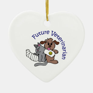 FUTURE VETERINARIAN CERAMIC ORNAMENT