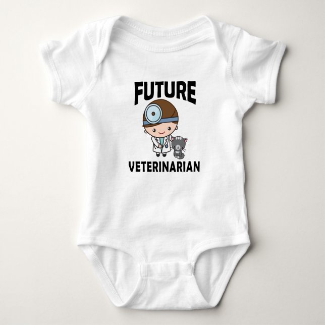Future Veterinarian Cute Cute Gift Baby Bodysuit (Front)