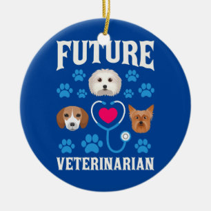Future Veterinarian Doctor Animals Lover Ceramic Ornament