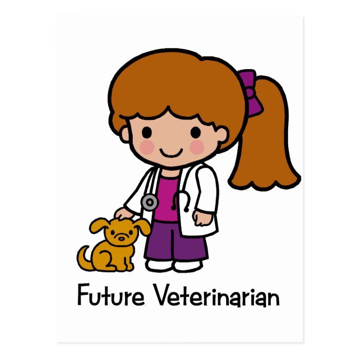 Future Veterinarian   Girl Postcards