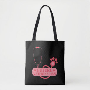 Future Veterinarian Girl Veterinary Student Kid Tote Bag